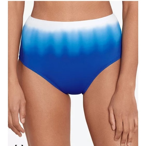 Lauren Ralph Lauren Blue High Rise Ombré Swim Separate Bottoms S 20387256 Size 6 - Picture 1 of 14
